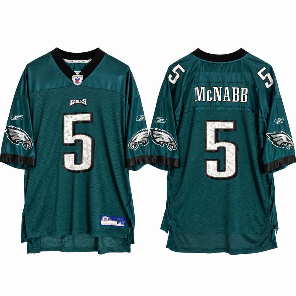 Vtg Philadelphia Eagles Donovan McNabb #5 Reebok Jersey Mens XL Green Football